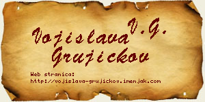 Vojislava Grujičkov vizit kartica